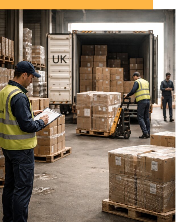 Доставка грузов из Великобритании с таможенным оформлением от 12769