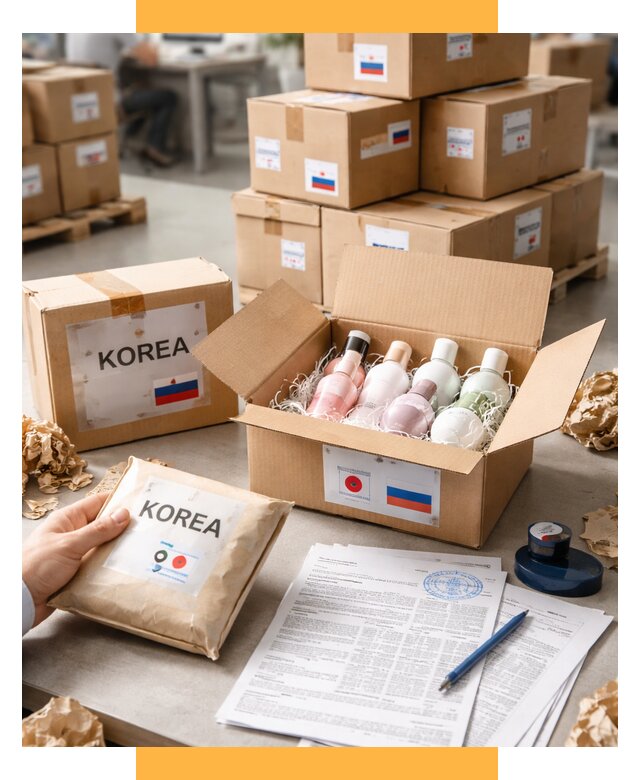 Доставка косметики из Кореи от 8683 р. под ключ | СетСервис-Рсз