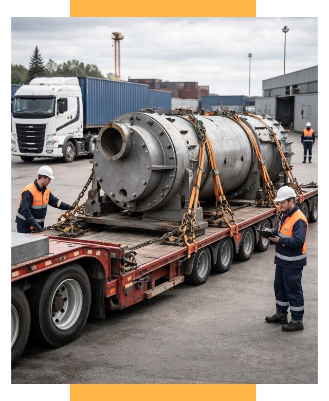 Перевозка тяжеловесных грузов под ключ от 153225 р. | СетСервис-Рсз